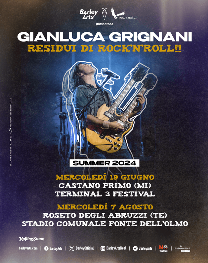 Gianluca Grignani: "Residui di Rock 'n' Roll" – un viaggio tra musica e vita 