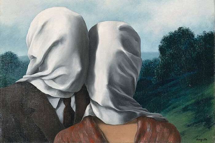I due amanti di Magritte conservati presso la National Gallery of Australia.